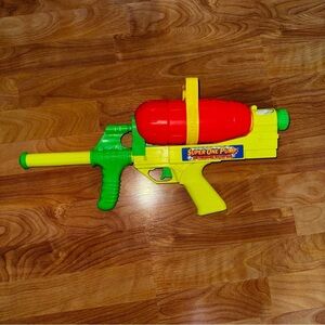 Vtg 1991 REMCO Super One Pump Air Pressure Water Gun Rarest Neon Colors Works!
